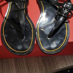 Authentic black size 42  Valentino jelly sandals